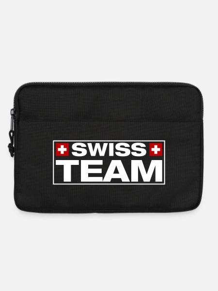 Team Swiss Schweiz - Laptoptasche 13" - Schwarz