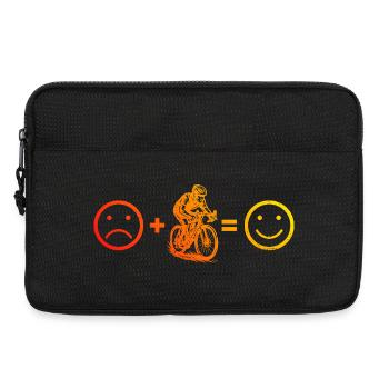 Conception de vélo de route vintage pour vélo de route - Sacoche pour ordinateur portable 13 pouces - noir - Devant