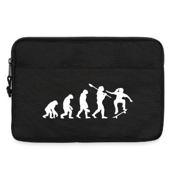 Skateboarding Evolution Skater Streetwear Player - Laptop bag 13" - black - Front
