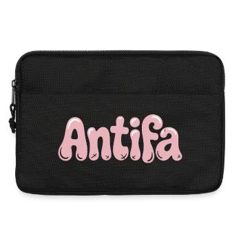 Antifa - Produits dérivés antifascistes - Sacoche pour ordinateur portable 13 pouces - noir - Devant