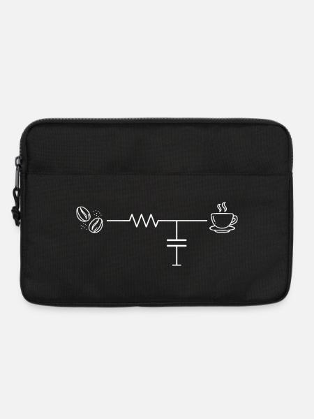 Kaffee-Schaltkreis - Laptoptasche 13" - Schwarz
