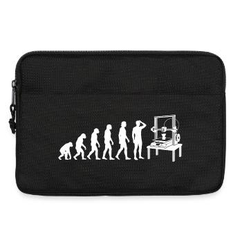 3D Druck Evolution – Vom Affen zum Maker - Laptoptasche 13" - Schwarz - Vorne