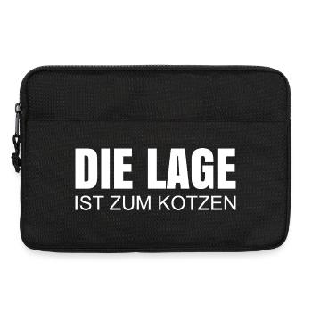 The location sucks - Laptop bag 13" - black - Front