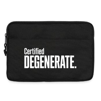 Certified Degenerate - Funny Gen Alpha Memes - Laptop bag 13" - black - Front