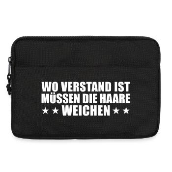 Reason must give way to hair - bald head - Laptop bag 13" - black - Front