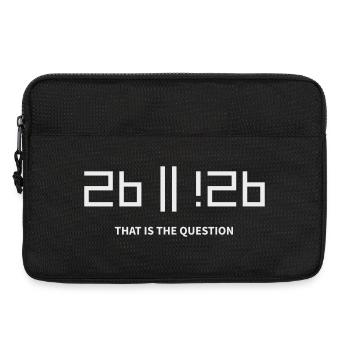 2b or !2b to be or not to be that is the question - Laptoptasche 13" - Schwarz - Vorne