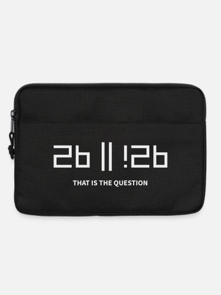2b or !2b to be or not to be that is the question - Laptop bag 13" - black