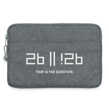 2b or !2b to be or not to be that is the question - Laptoptasche 13" - Grau meliert - Vorne