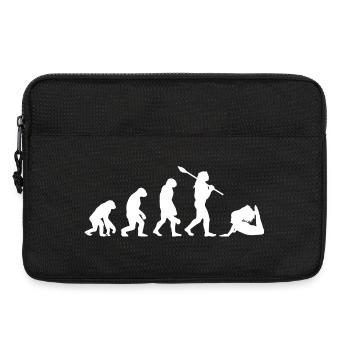 Evolution des Yoga Lustiges Namaste-Yoga-Geschenk - Laptoptasche 13" - Schwarz - Vorne