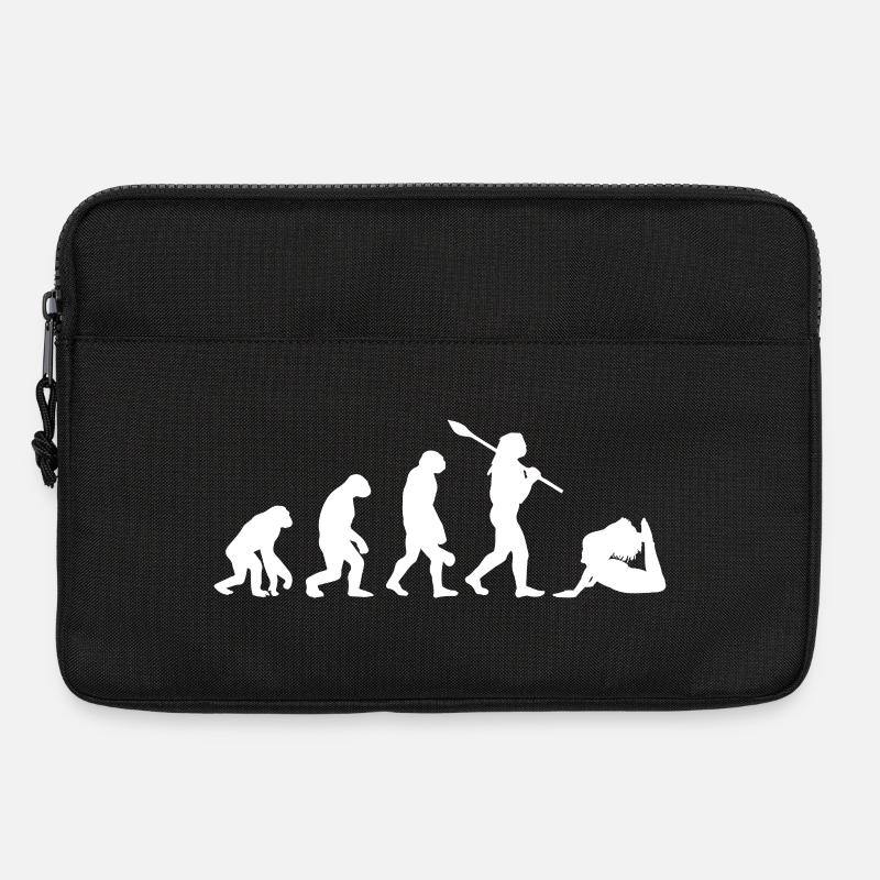Evolution des Yoga Lustiges Namaste-Yoga-Geschenk - Laptoptasche 13" - Schwarz