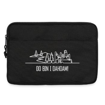 Dahoam - badisches Sprichwort Dialekt Schwarzwald - Laptoptasche 13" - Schwarz - Vorne