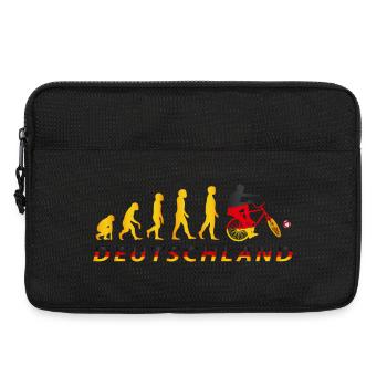Radball, Cycleball, Hallenradsport, Evolution - Laptoptasche 13" - Schwarz - Vorne