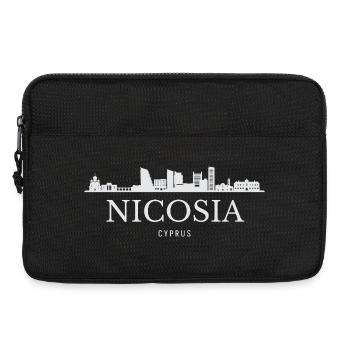 Nicosia Skyline, Nicosia Cyprus - Laptop bag 13" - black - Front