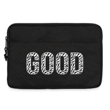 BON motif zèbre - Sacoche pour ordinateur portable 13 pouces - noir - Devant
