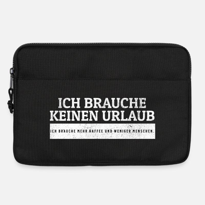 SARKASMUS - Mehr Kaffee. Weniger Menschen. - Laptoptasche 13" - Schwarz