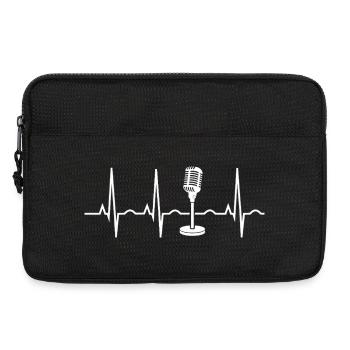 Microphone Heartbeat - Laptop bag 13" - black - Front