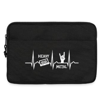 Heavy Metal Cassette ECG - Musique - Nostalgie - Sacoche pour ordinateur portable 13 pouces - noir - Devant
