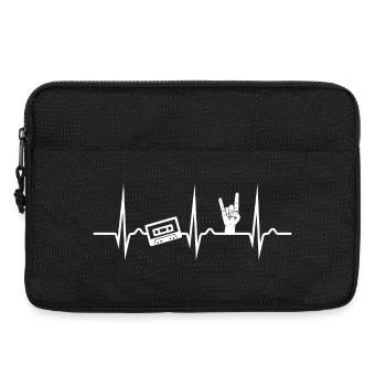 Heavy Metal Cassette ECG - Musique - Nostalgie - Sacoche pour ordinateur portable 13 pouces - noir - Devant