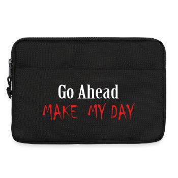 Go Ahead Make My Day Dirty Harry Clint Eastwood  - Laptop bag 13" - black - Front