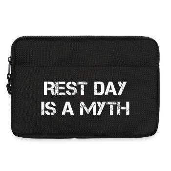 Rest Day Is a Myth - Laptoptasche 13" - Schwarz - Vorne