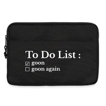 To-Do List Drôle : Ma Liste de Choses à Faire - Sacoche pour ordinateur portable 13 pouces - noir - Devant
