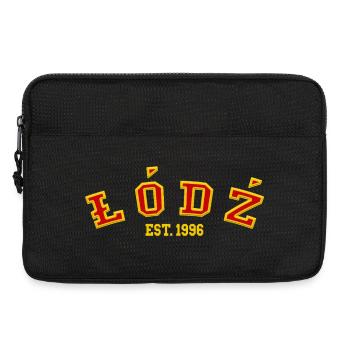 Łódź Est. 1996 - Laptop bag 13" - black - Front