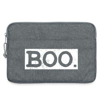 Typographie d’Halloween Boo Bold - Sacoche pour ordinateur portable 13 pouces - gris chiné - Devant