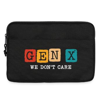 gen x we don't care - Laptoptasche 13" - Schwarz - Vorne