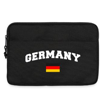 Germany Flagge Deutschland - Laptoptasche 13" - Schwarz - Vorne