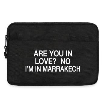In Love No I'm In Marrakech | Travel Humor - Laptop bag 13" - black - Front