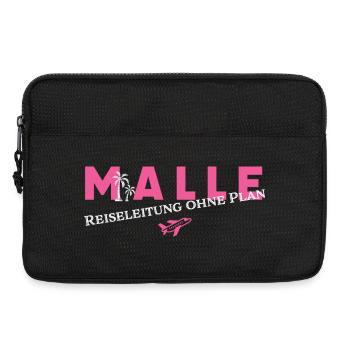 Malle Reiseleitung ohne Plan - Laptoptasche 13" - Schwarz - Vorne