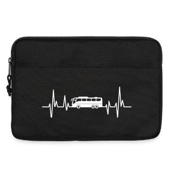 Regular bus heartbeat bus driver school bus bus - Laptop bag 13" - black - Front