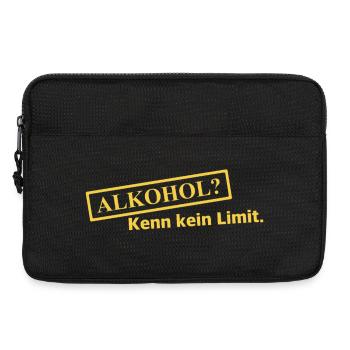 Alkohol? Kenn kein Limit - Laptoptasche 13" - Schwarz - Vorne