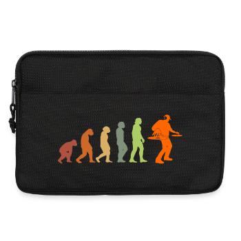 Retro 80s Music Disc Jockey DJ - Laptop bag 13" - black - Front