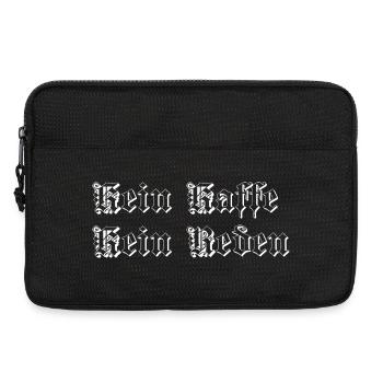 Kein kaffe kein Reden - Sacoche pour ordinateur portable 13 pouces - noir - Devant