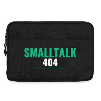 Sysadmin Geschenk – 'Smalltalk 404' T-Shirt - Laptoptasche 13" - Schwarz - Vorne