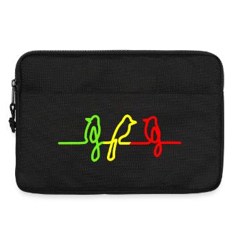 Three little birds Reggae Rasta Jamaica Vogel - Laptoptasche 13" - Schwarz - Vorne