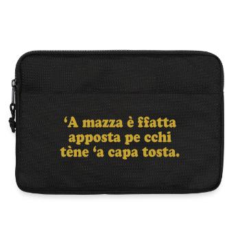 T-Shirt Neapel Neapolitanisches Sprichwort T-Shirt - Laptoptasche 13" - Schwarz - Vorne