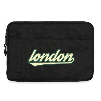 London Retro Schriftzug Tee - Laptoptasche 13" - Schwarz - Vorne
