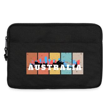 Australia Skyline Panels - Laptoptasche 13" - Schwarz - Vorne