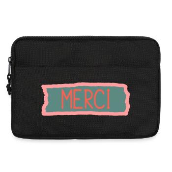 MERCI. MAÎTRESSE. MAÎTRE. MERCI MAÎTRESSE - Sacoche pour ordinateur portable 13 pouces - noir - Devant