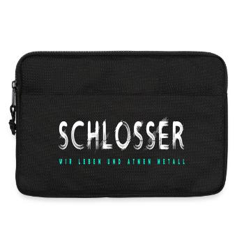 Schlosser Handwerker Design - Laptoptasche 13" - Schwarz - Vorne