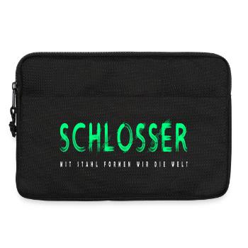Schlosser Handwerker Design - Laptoptasche 13" - Schwarz - Vorne