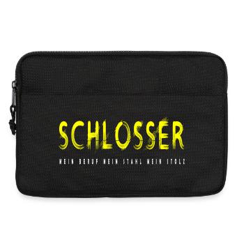 Schlosser Handwerker Design - Laptoptasche 13" - Schwarz - Vorne