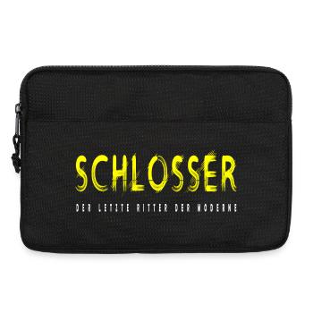 Schlosser Handwerker Design - Laptoptasche 13" - Schwarz - Vorne
