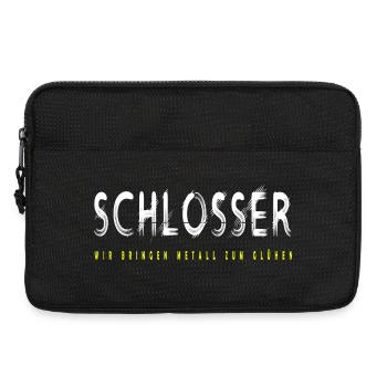 Schlosser Handwerker Design - Laptoptasche 13" - Schwarz - Vorne
