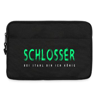 Schlosser Handwerker Design - Laptoptasche 13" - Schwarz - Vorne