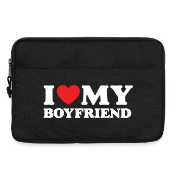 Ich liebe meinen Freund - Laptoptasche 13" - Schwarz - Vorne