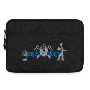Feuerwehrmann Feuerwehr DNA DNS | Farben änderbar - Laptoptasche 13" - Schwarz - Vorne
