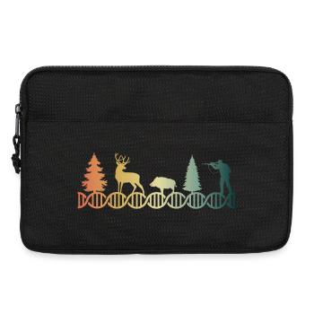 Jäger Jagen DNA DNS Jägerin - Laptoptasche 13" - Schwarz - Vorne